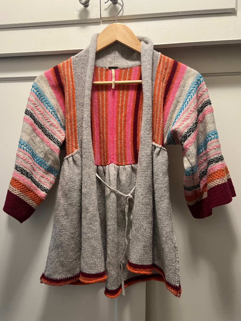 Free People Multi Color Wool Sweater sz Small